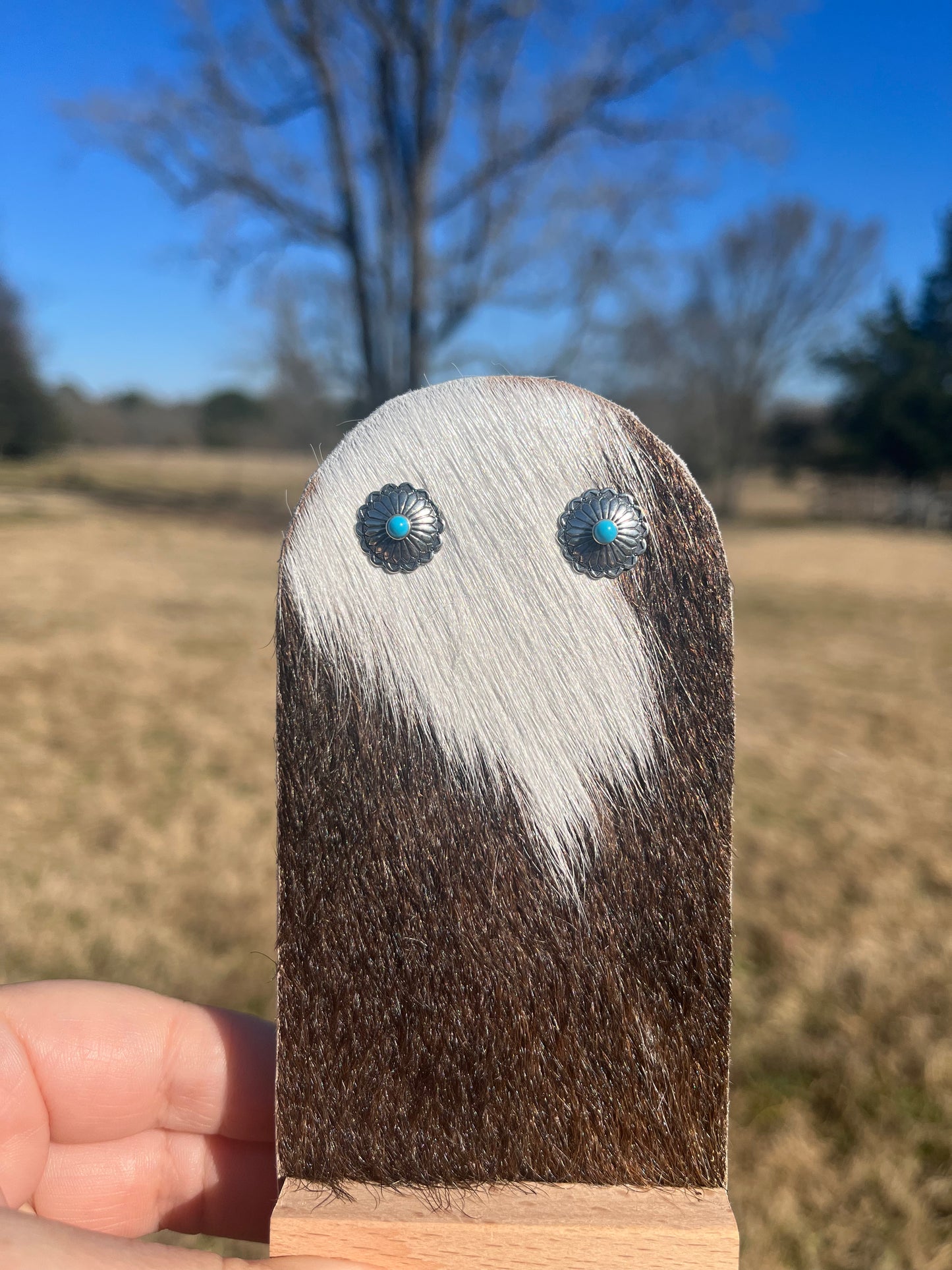 Small Stamped Concho Stud