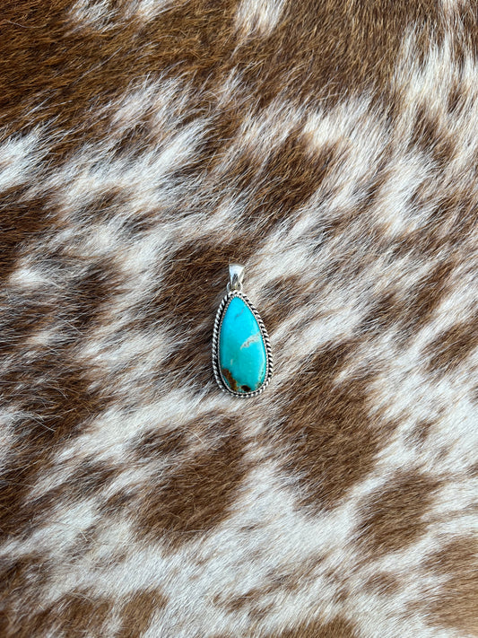 Turquoise Teardrop Pendant