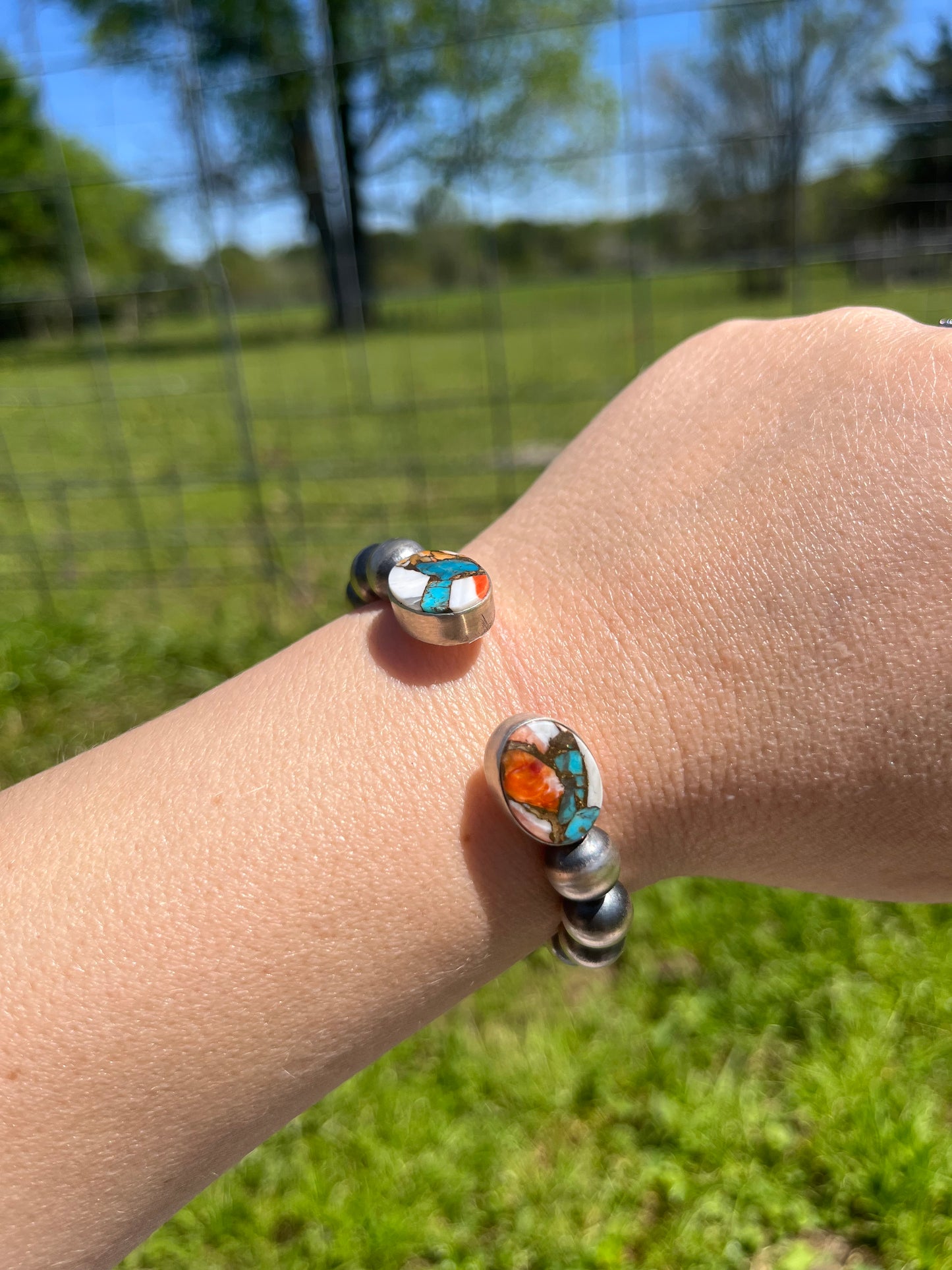 Spiny and Turquoise Cuff